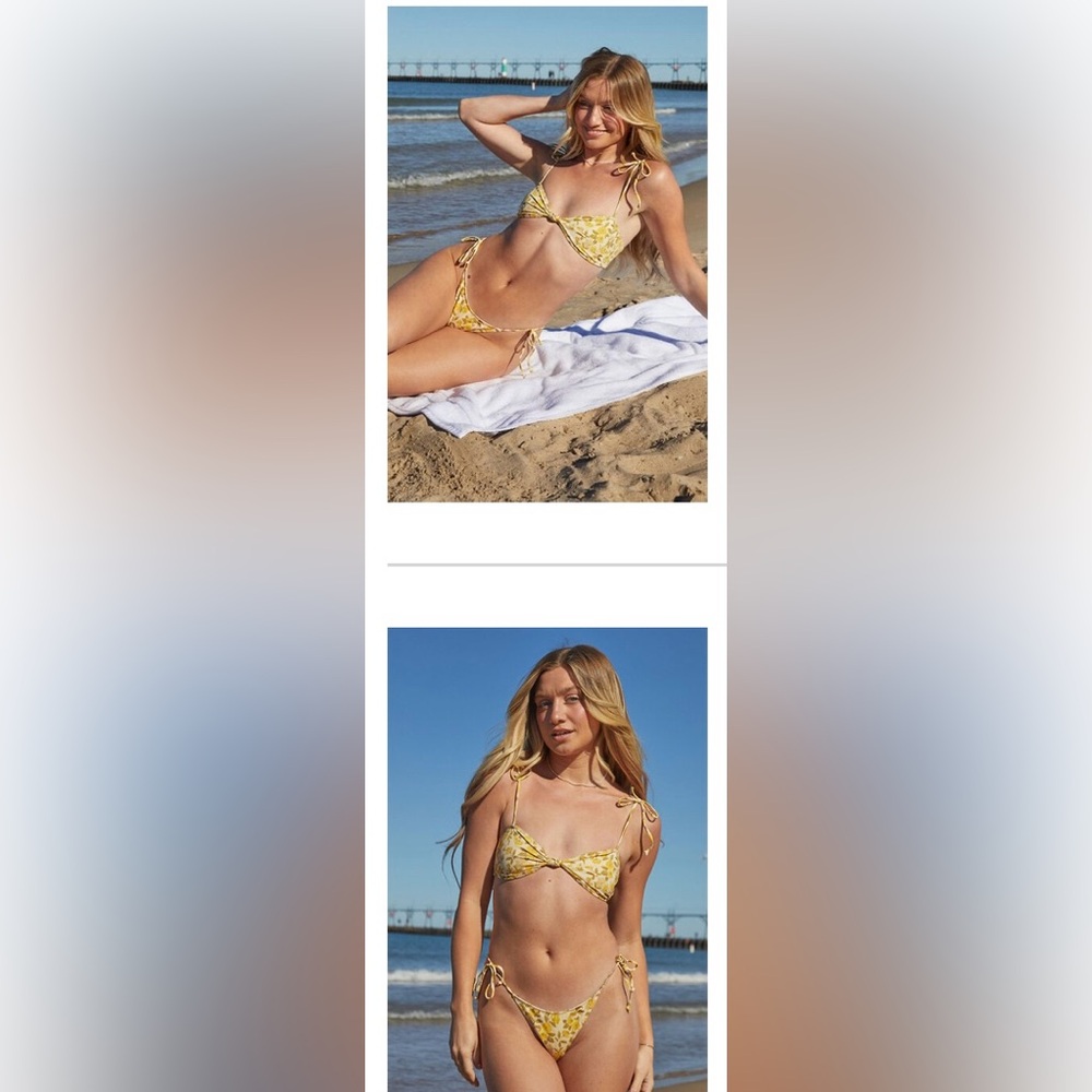 Warren Knotted Bikini Top and Tie Side Bikini Bottom